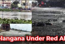 Telangana Under Red Alert as Heavy Rains Lash Hyderabad and Surrounding Districts